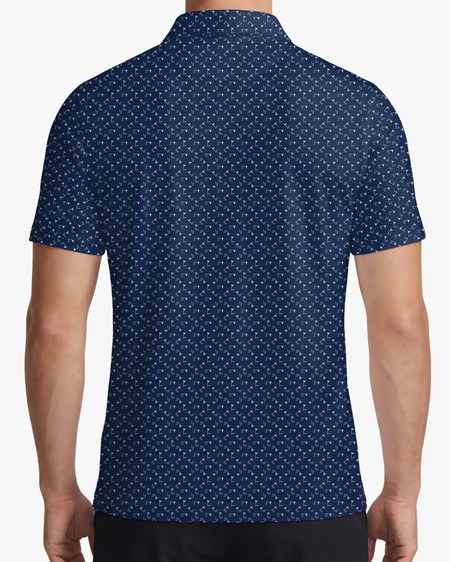 Navy Pin Hunter Polo - Deolax
