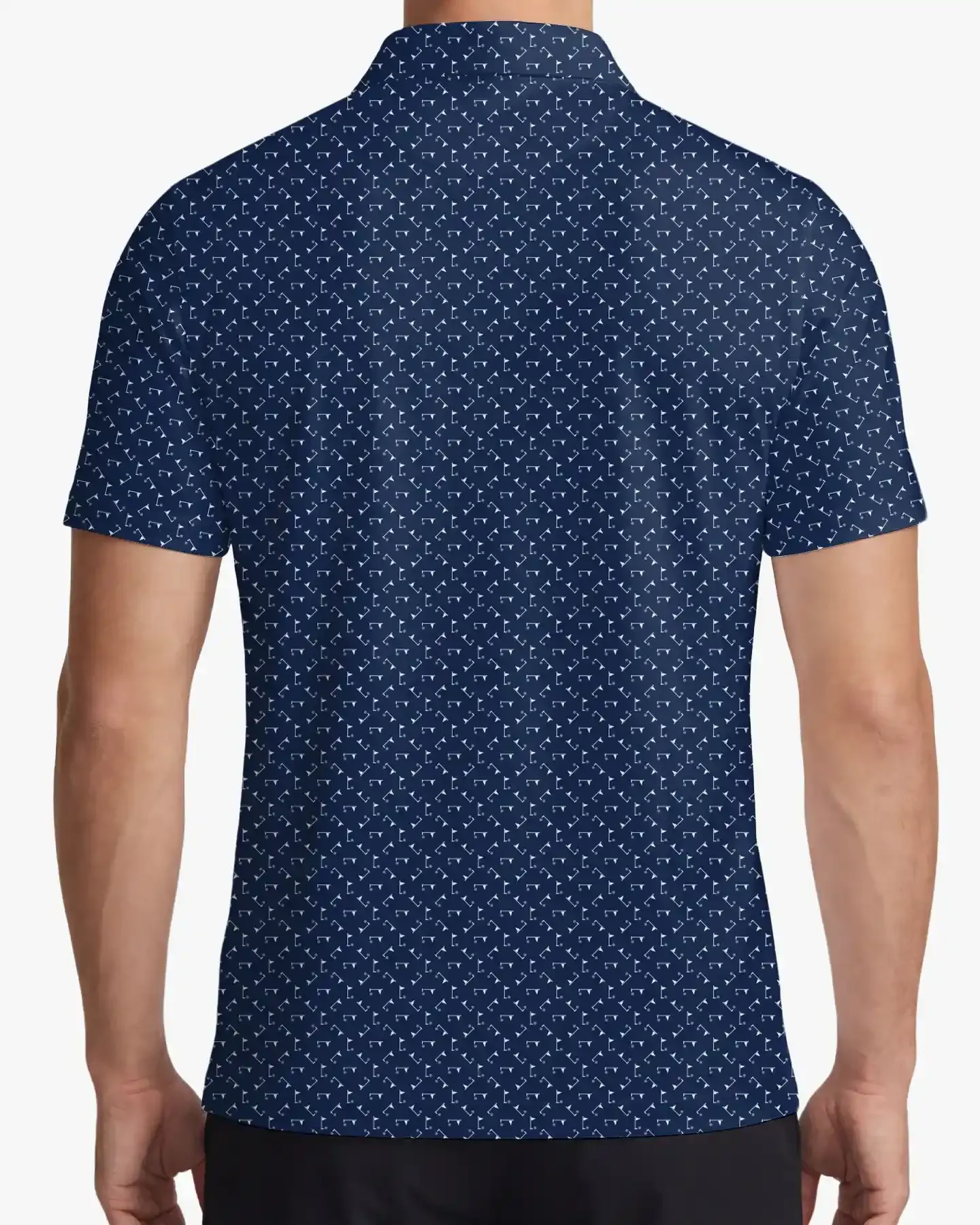 Navy Pin Hunter Polo - Deolax