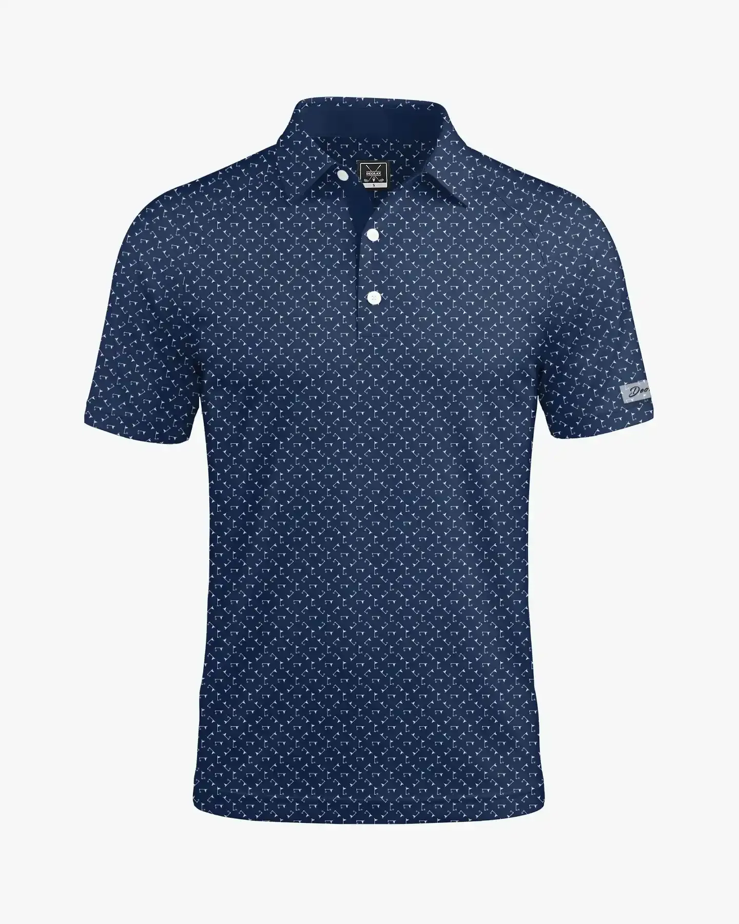 Navy Pin Hunter Polo - Deolax
