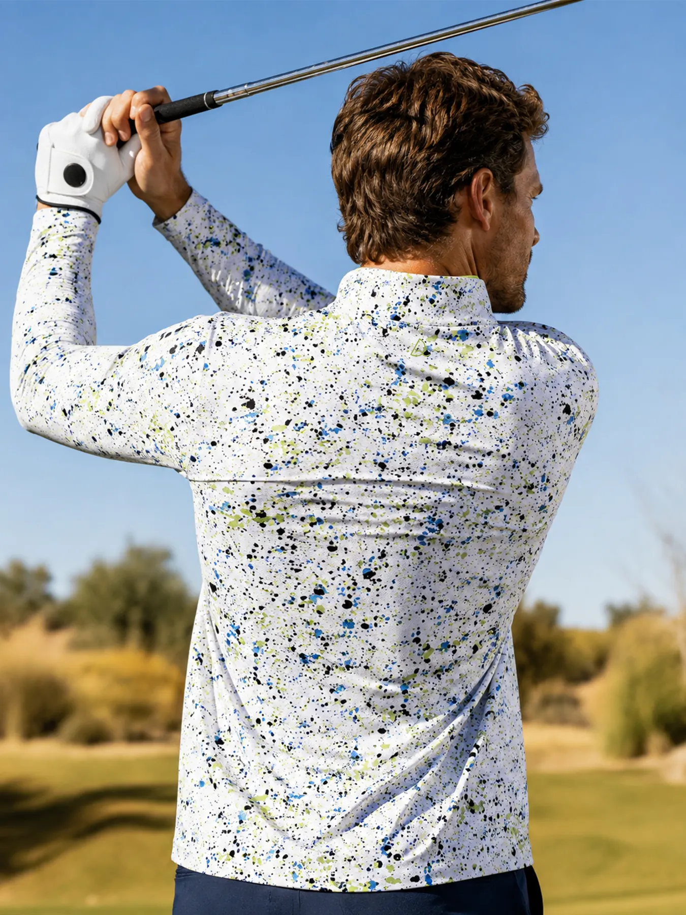 Neon Splatter Quarter Zip