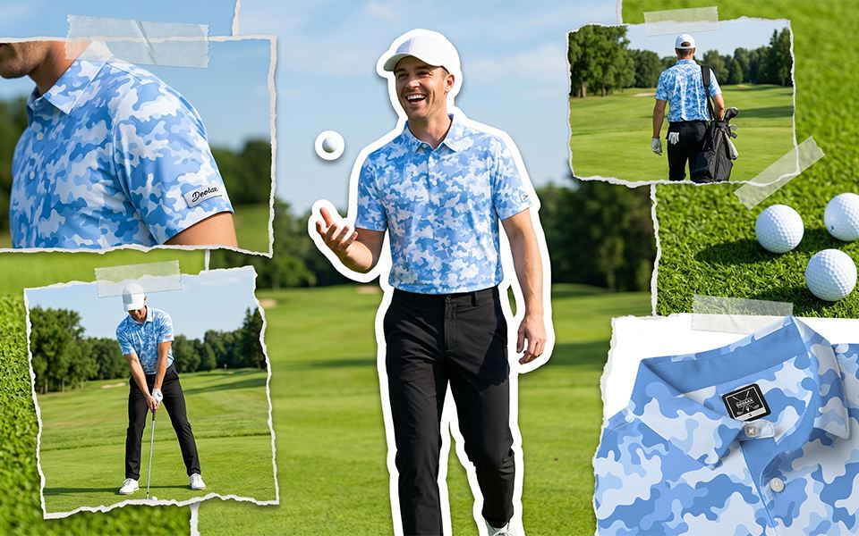 Ocean Camo Polo