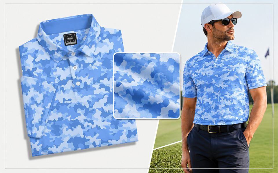 Ocean Camo Polo
