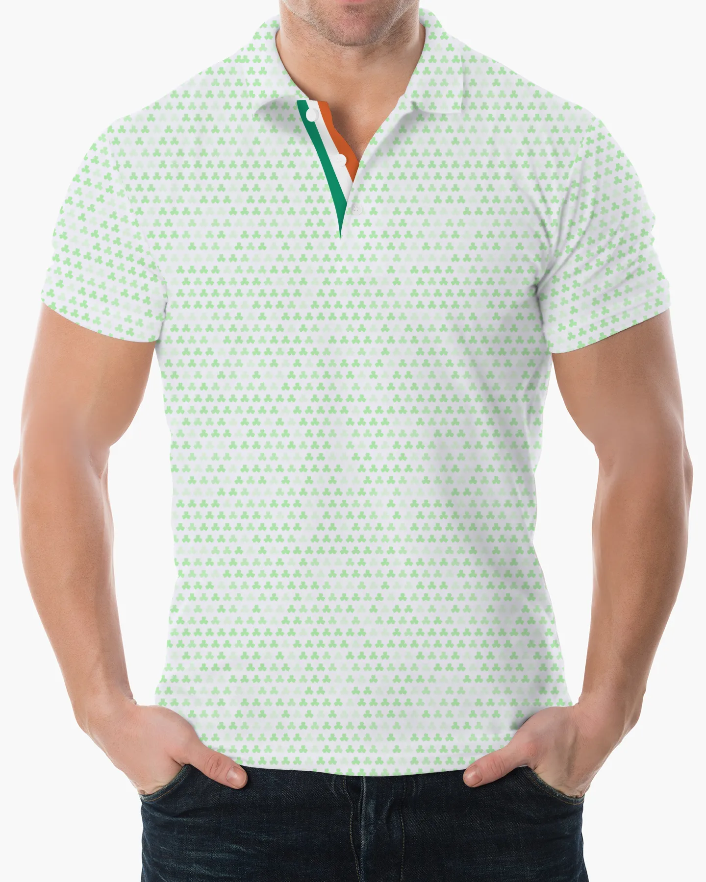 Ombre Shamrock Polo - Deolax