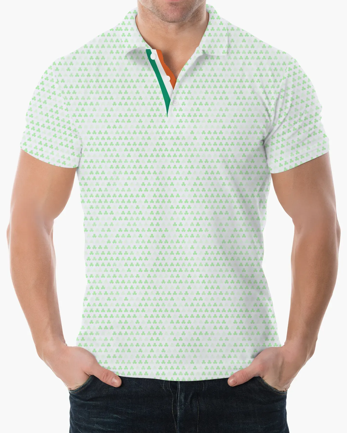 Ombre Shamrock Polo - Deolax
