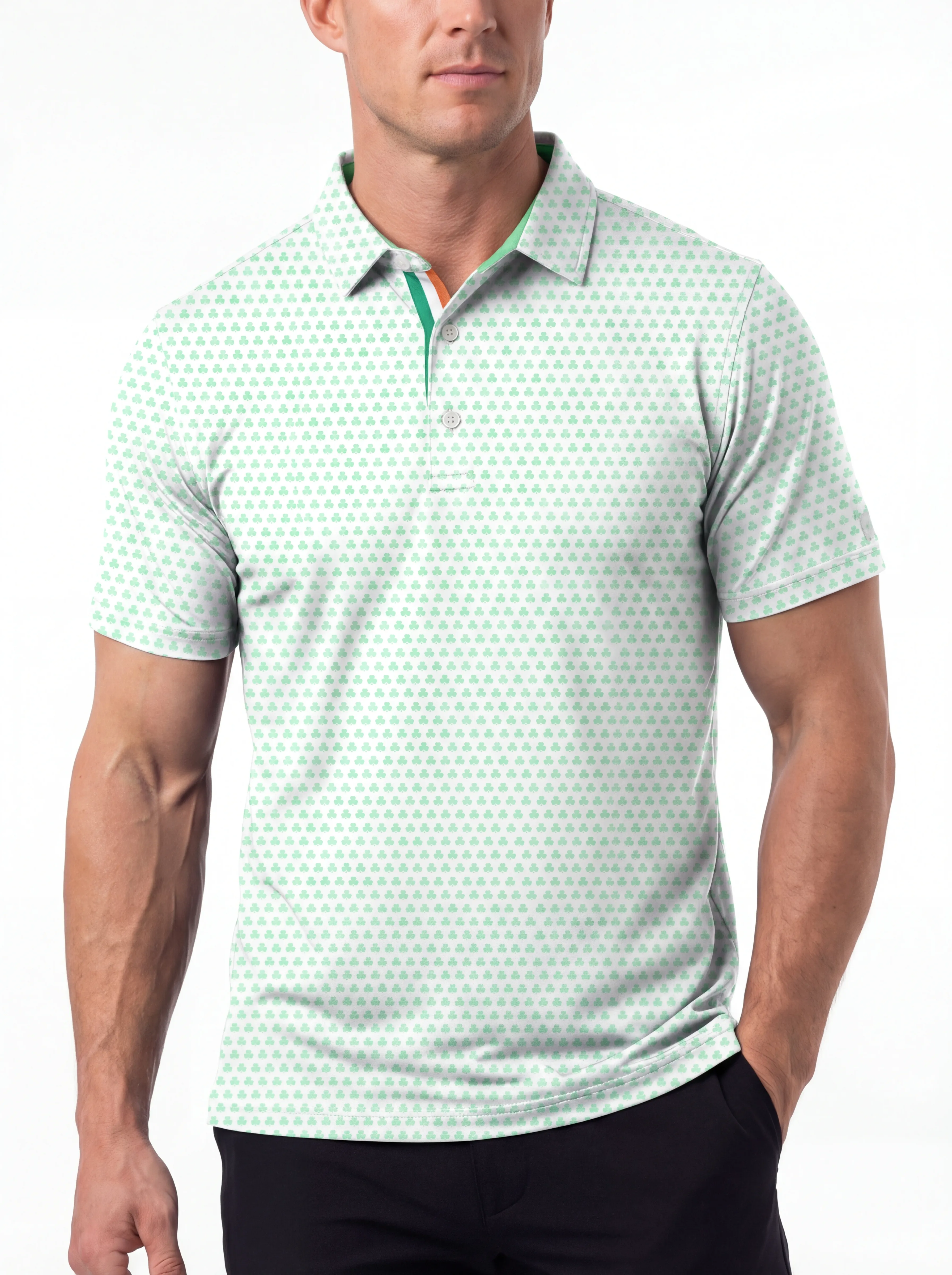 Ombre Shamrock Polo