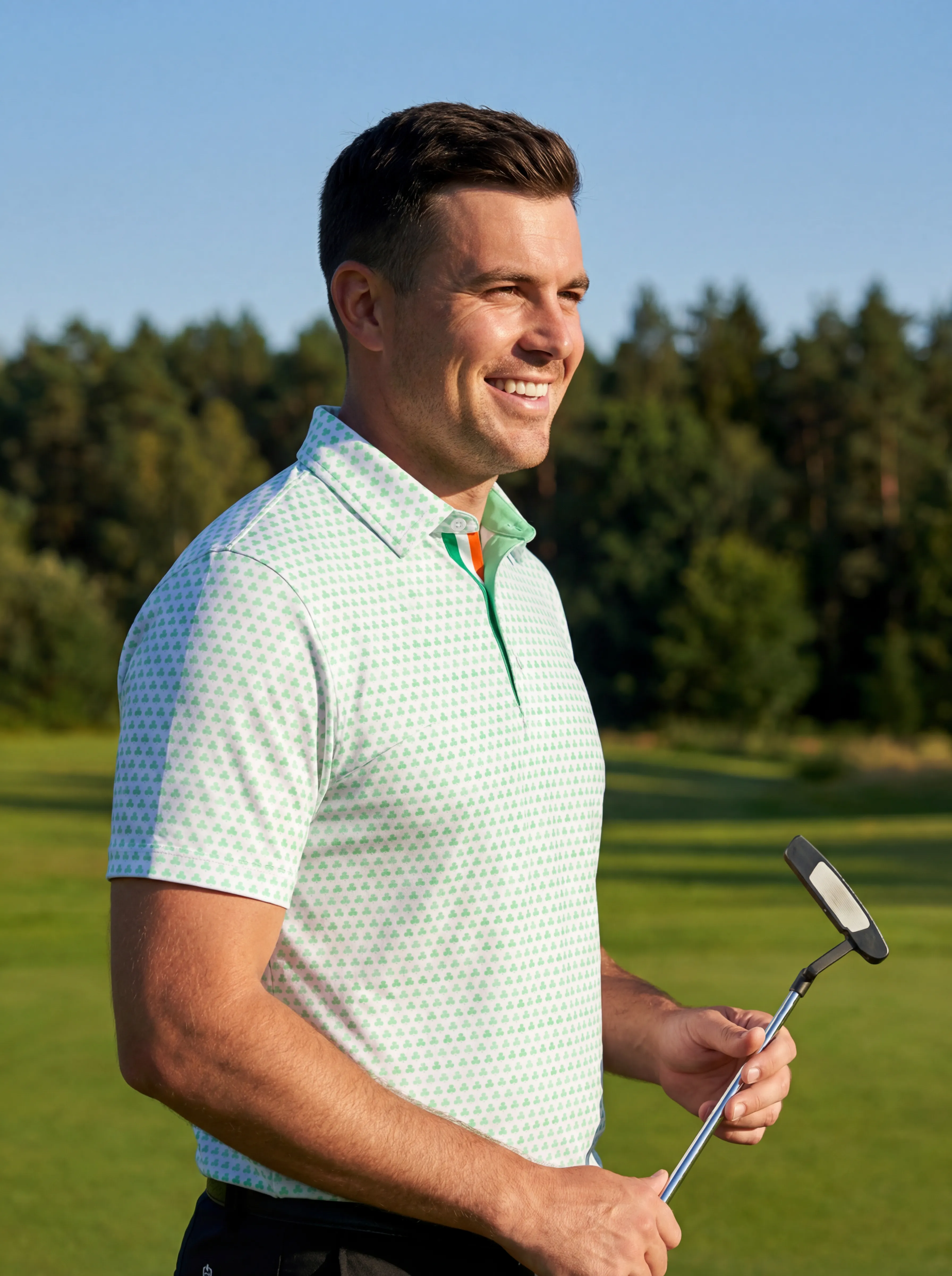 Ombre Shamrock Polo