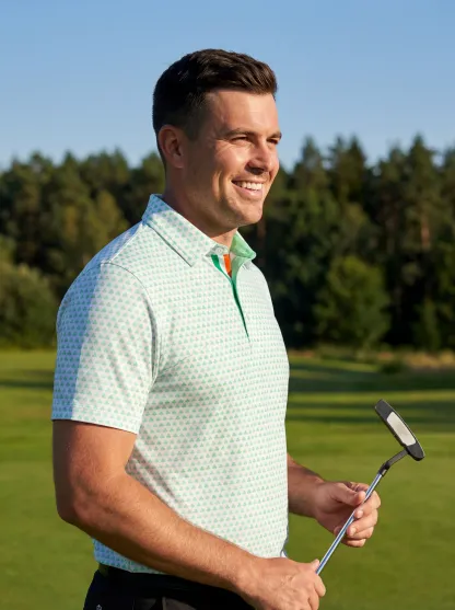 Ombre Shamrock Polo