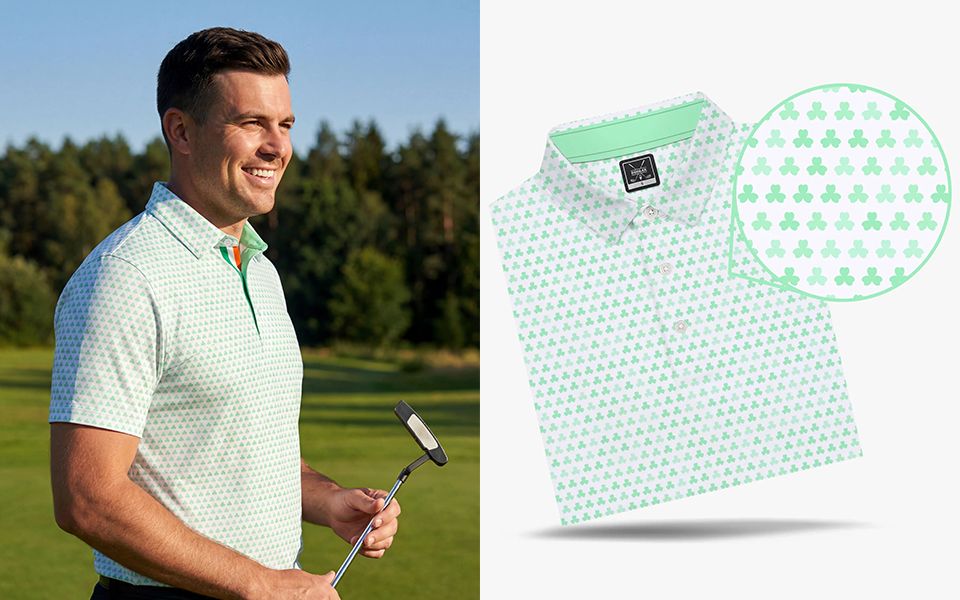 Ombre Shamrock Polo