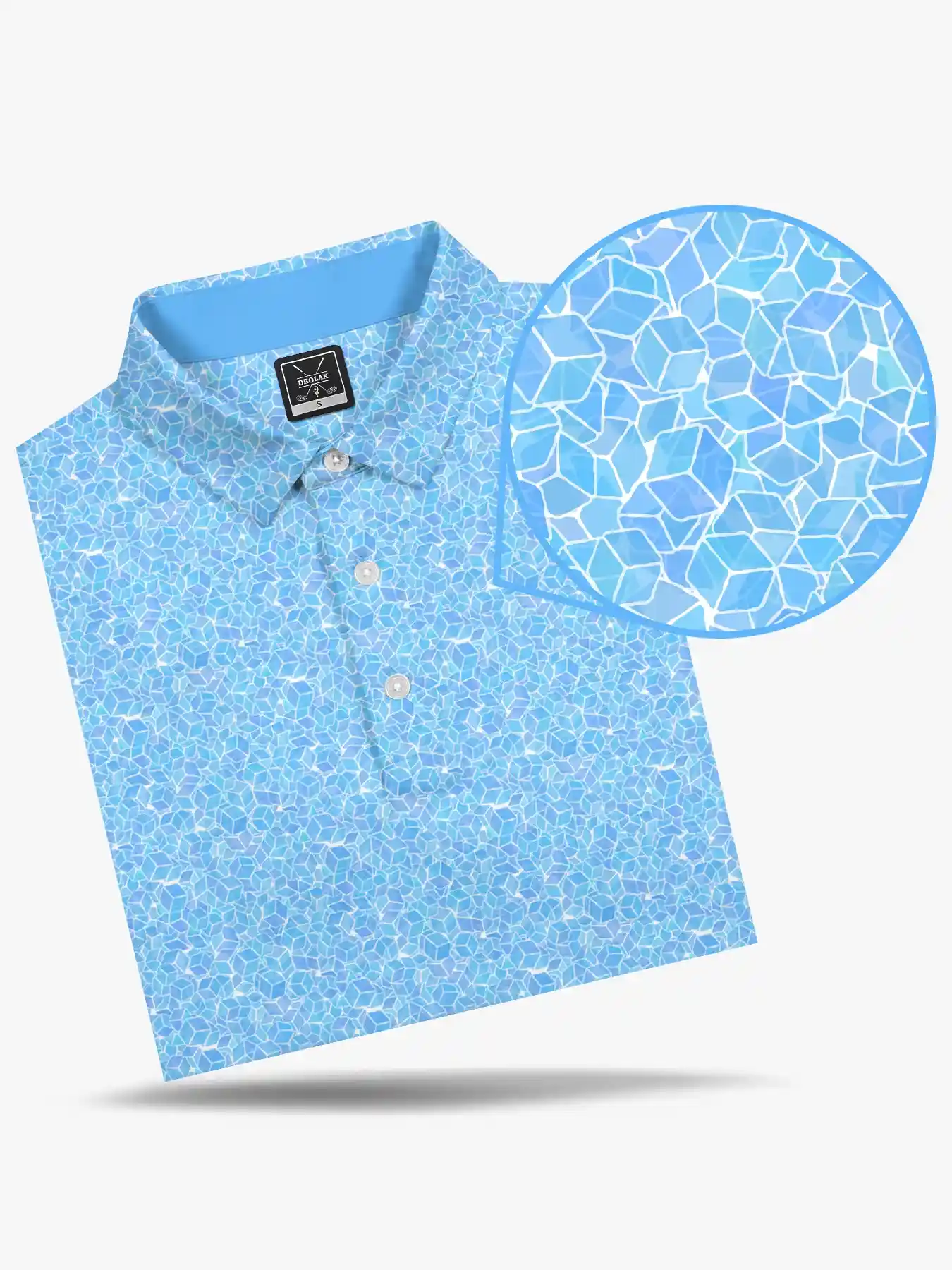 On The Rocks Blue Summer Polo - Deolax