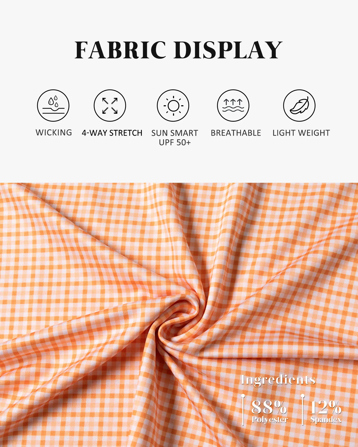 Checked Polo - Orange