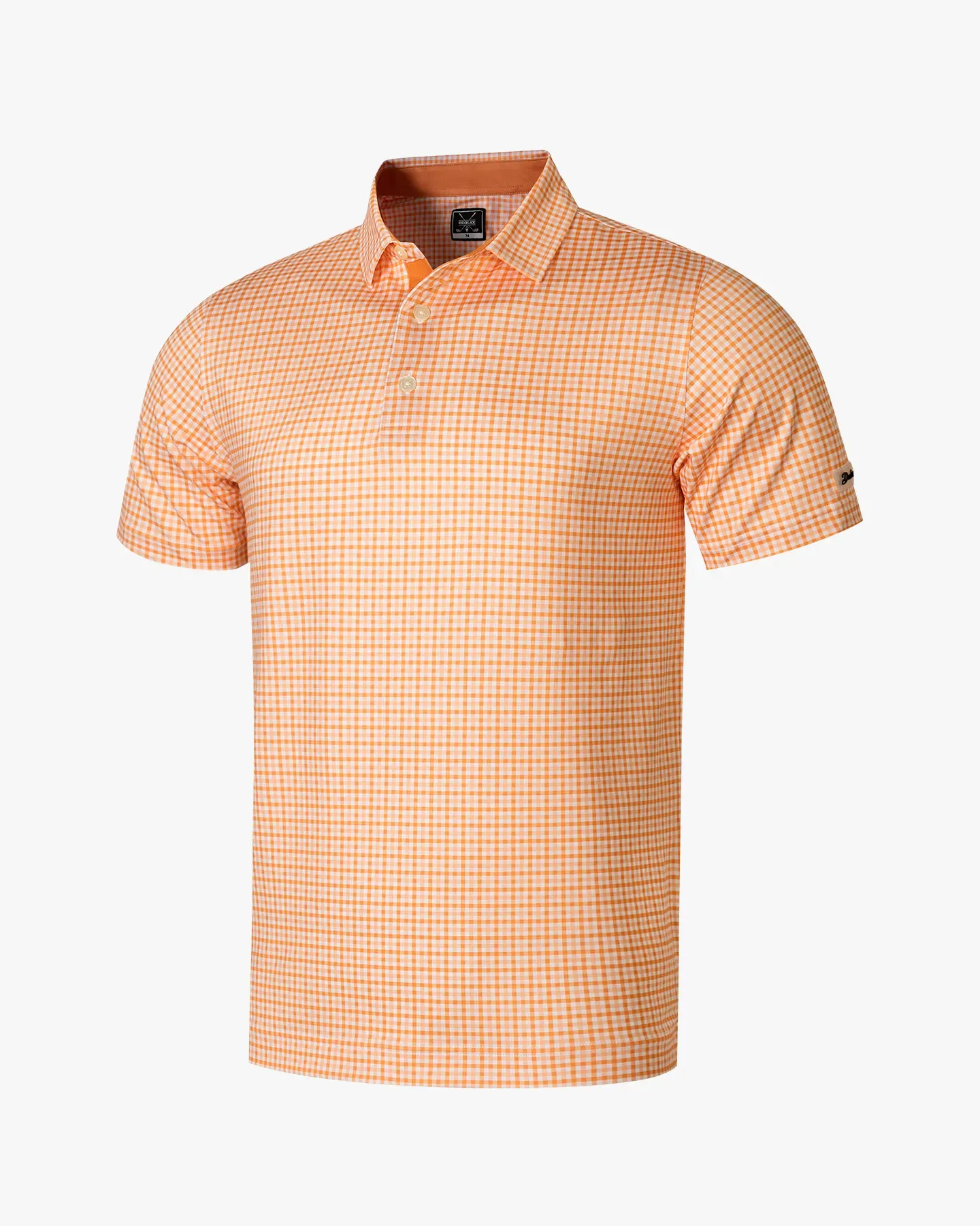 Checked Polo - Orange