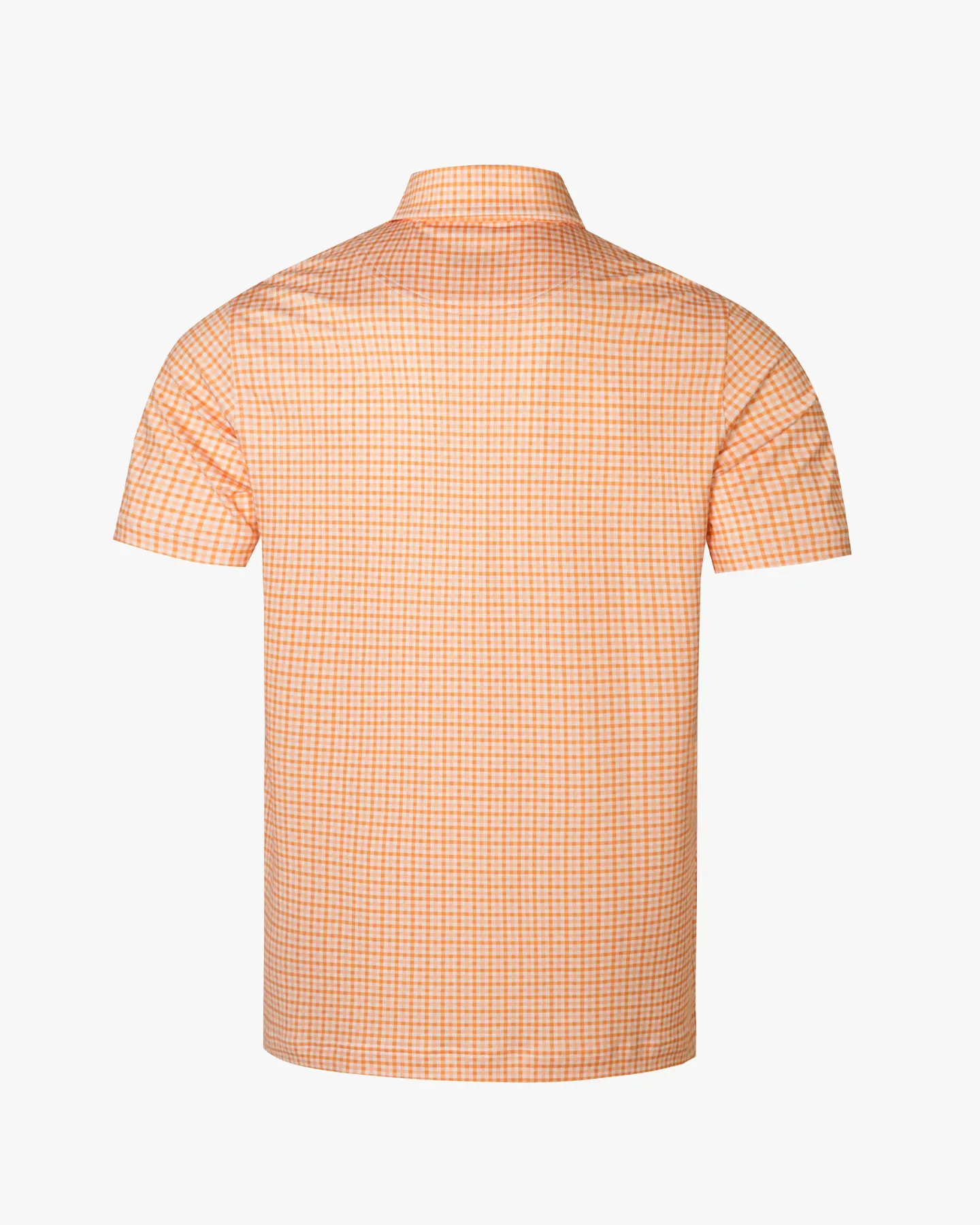 Checked Polo - Orange
