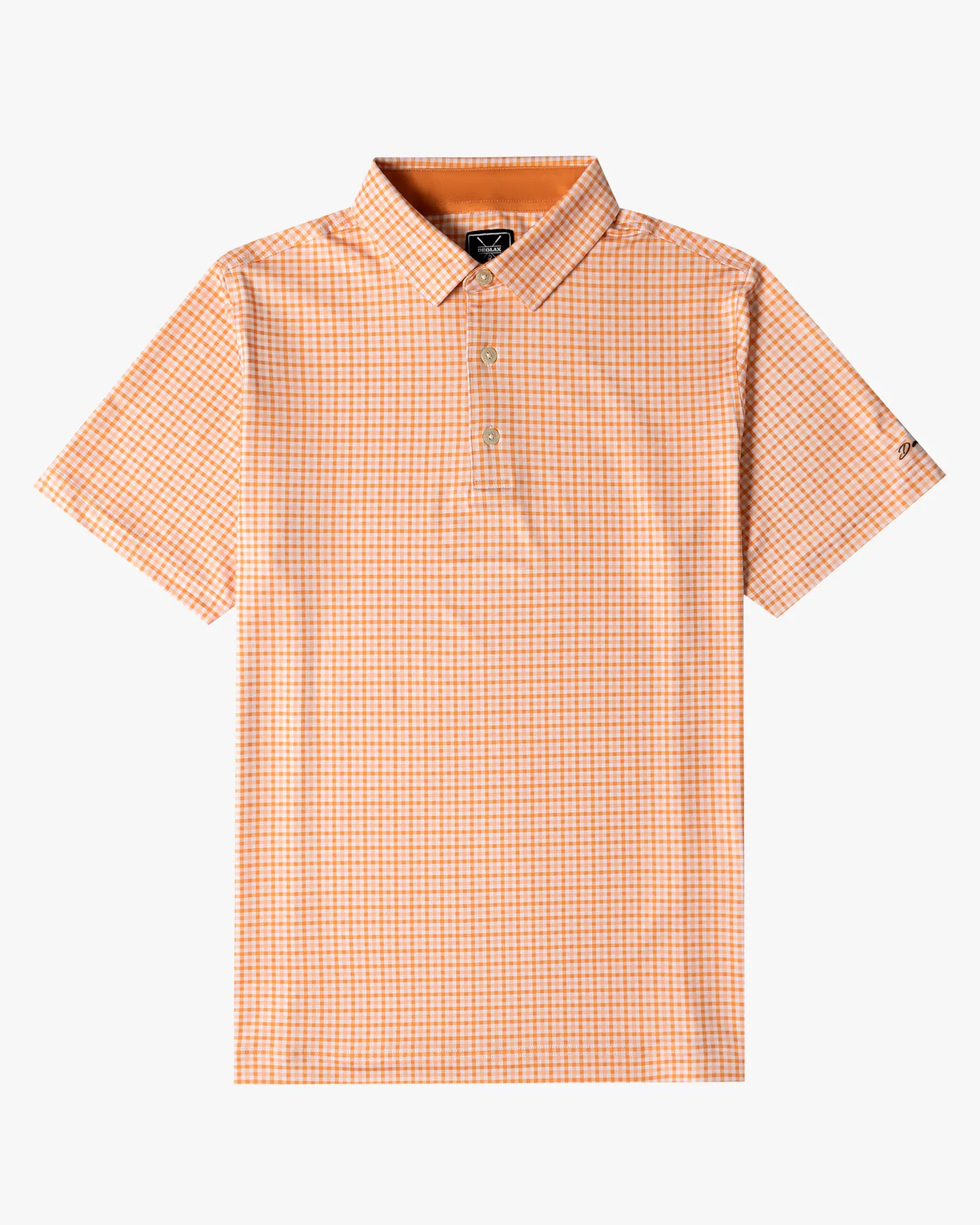 Checked Polo - Orange