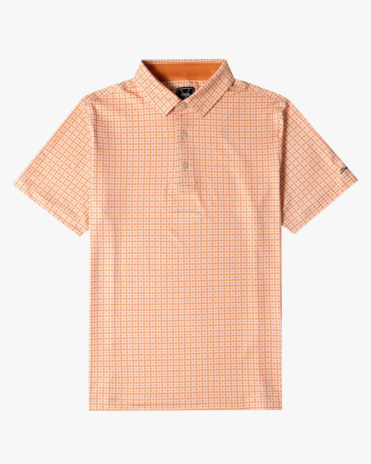 Checked Polo - Orange