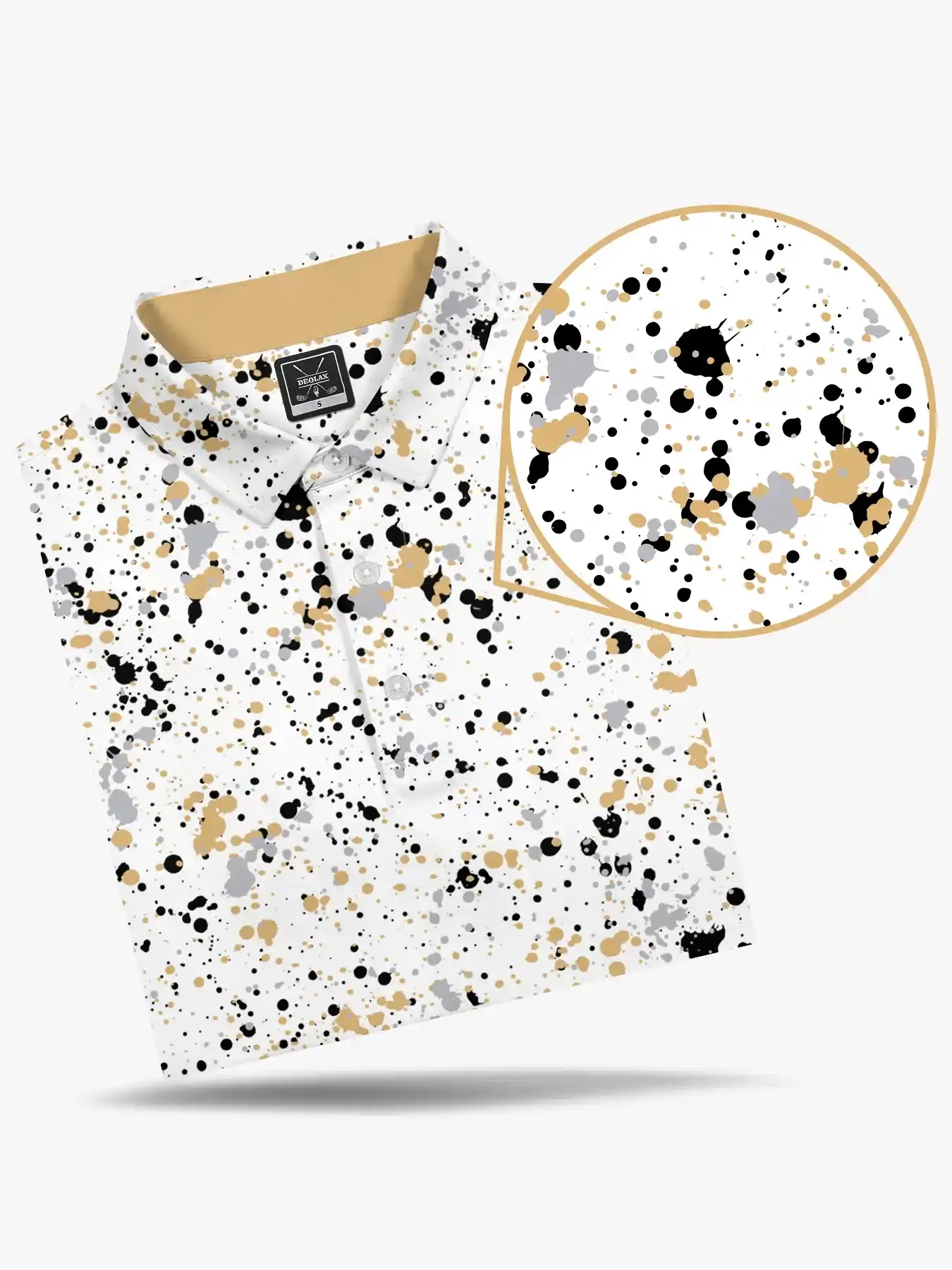 Men‘s Paint Splatter Polo - Deolax