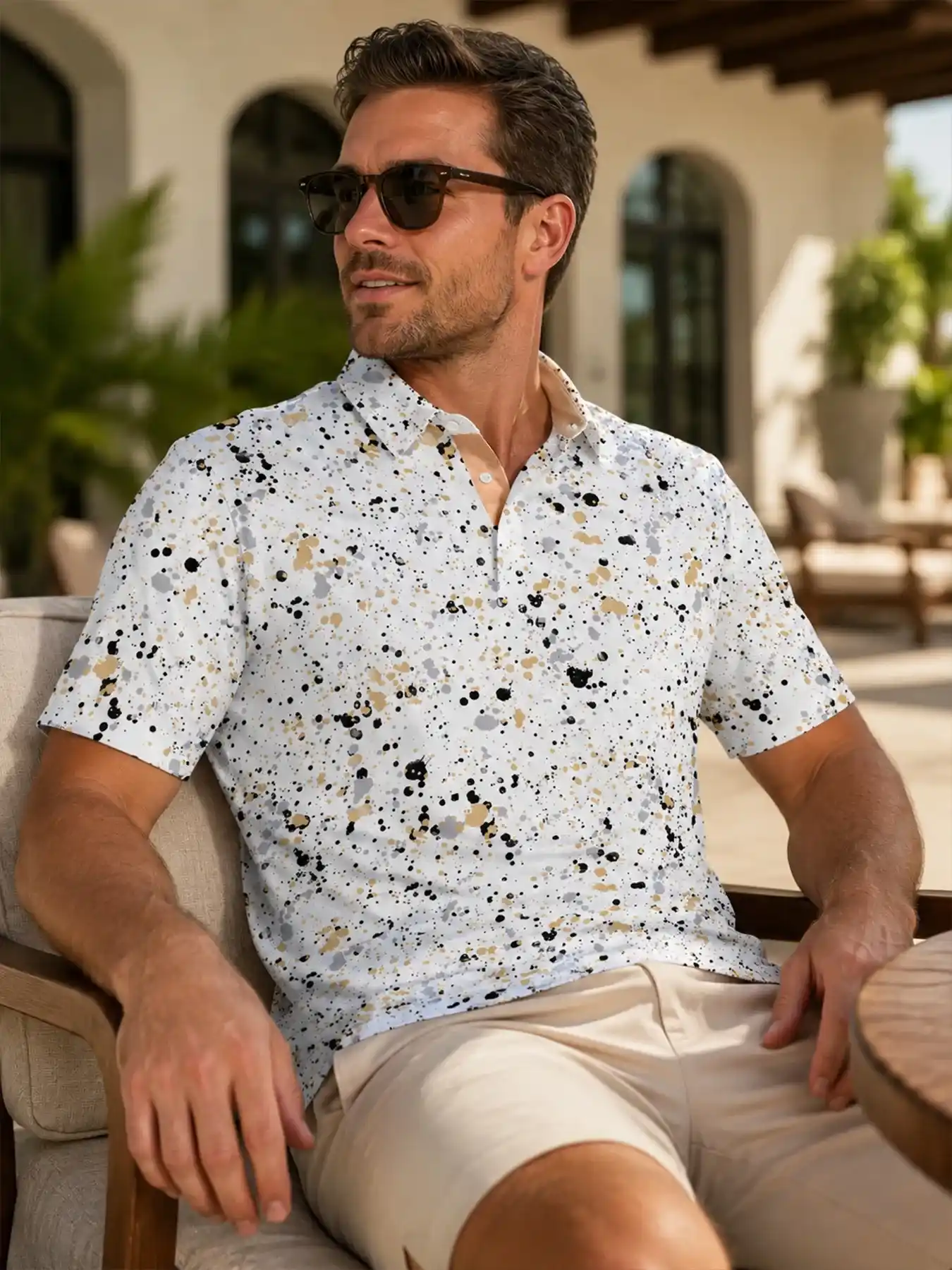 Paint Splatter Polo