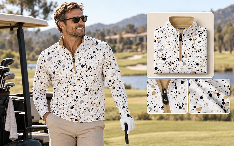 Paint Splatter Quarter Zip