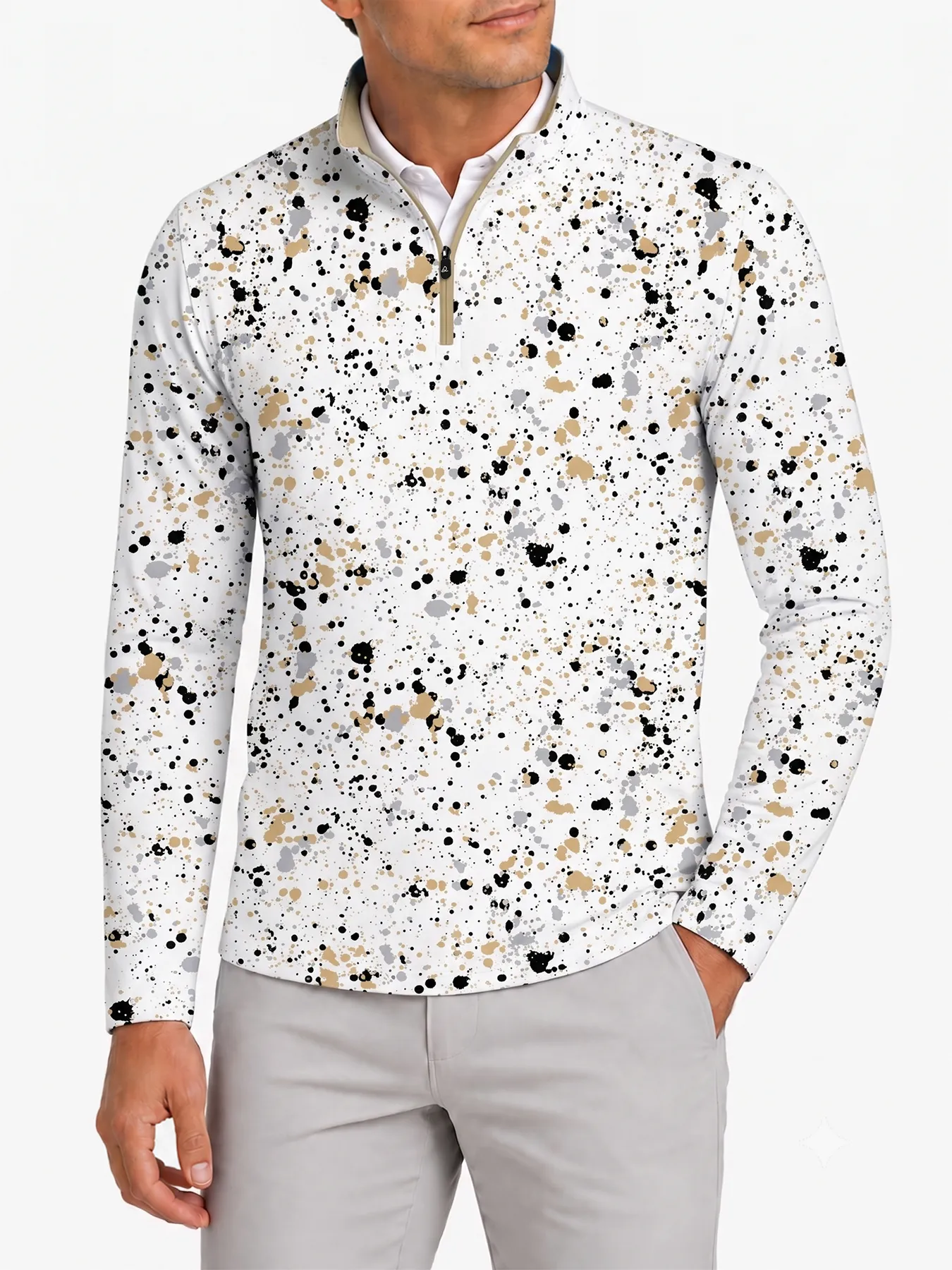 Paint Splatter Quarter Zip