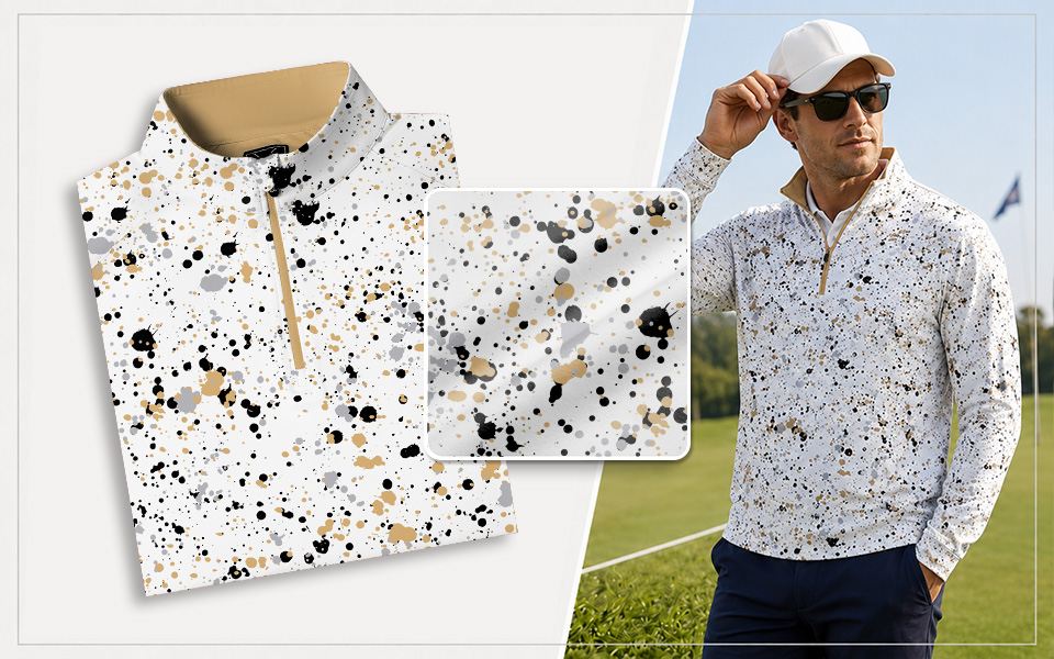 Paint Splatter Quarter Zip