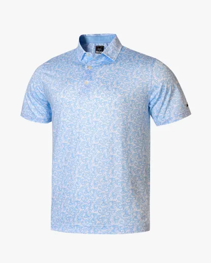 Paisley Blue Polo - Deolax