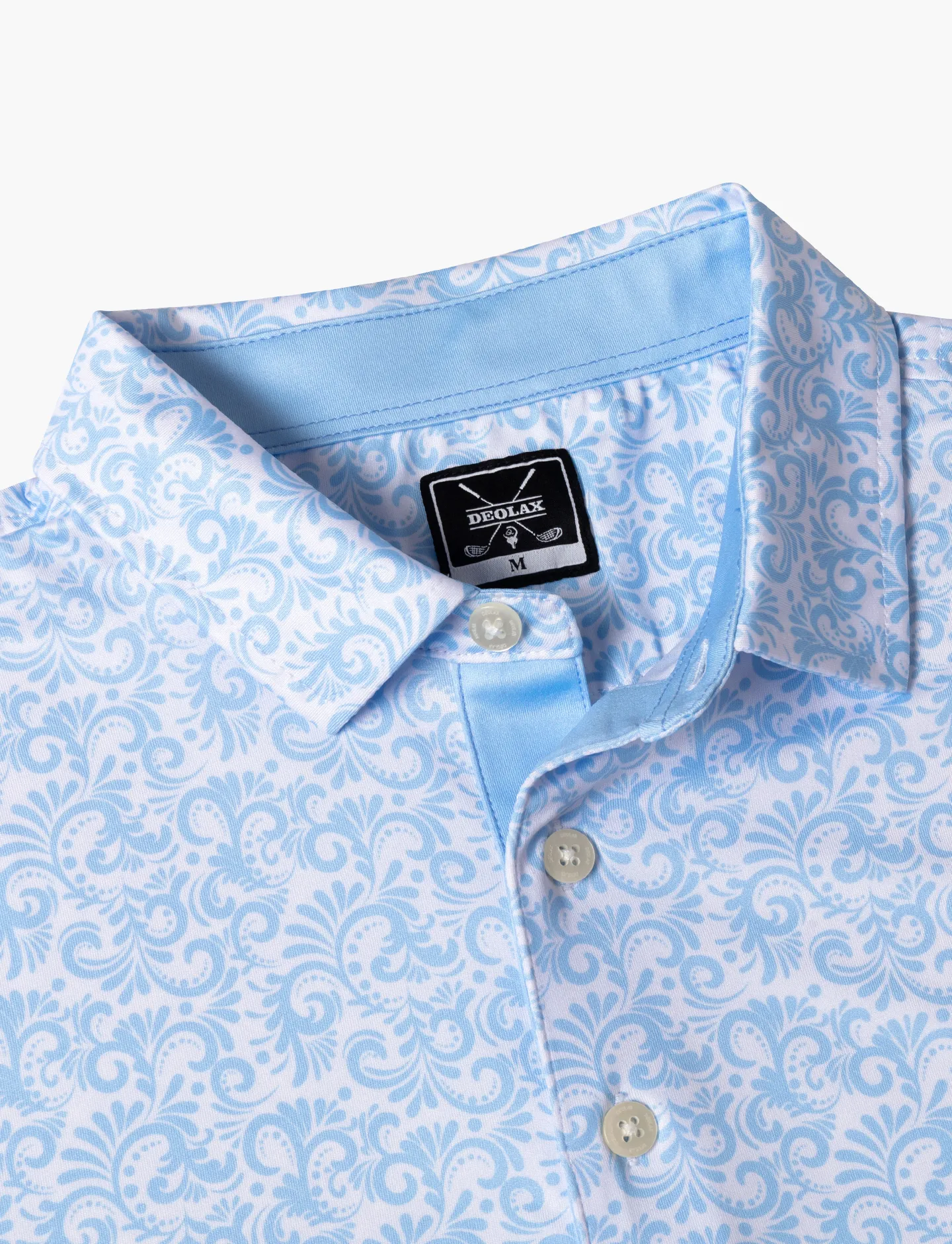 Paisley Blue Polo - Deolax