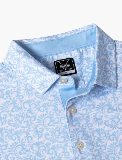 Paisley Blue Polo - Deolax