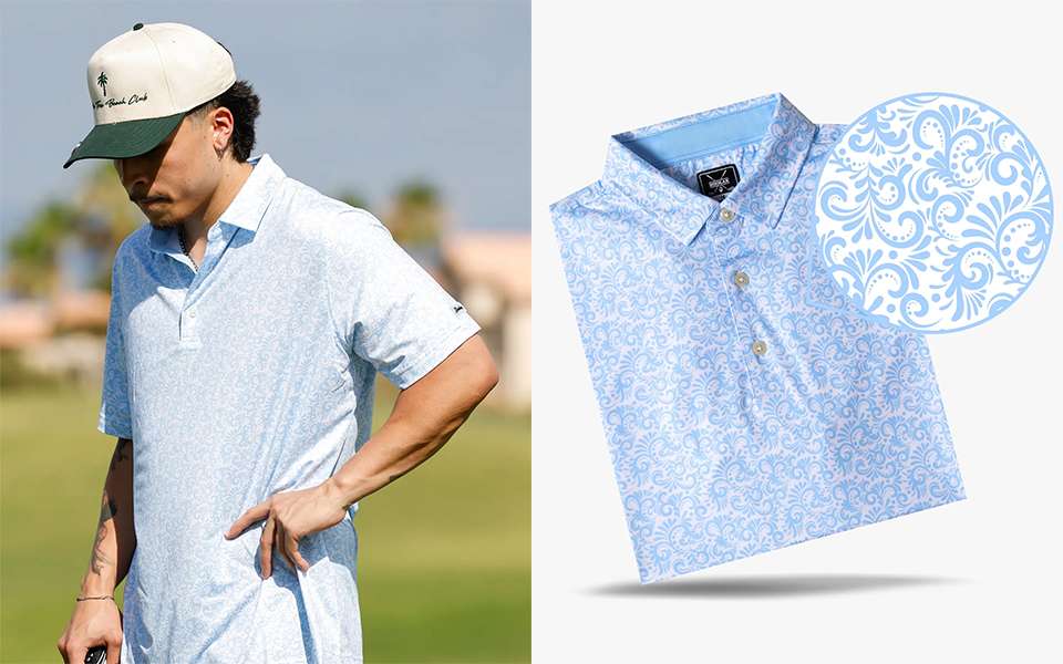 Paisley Blue Polo