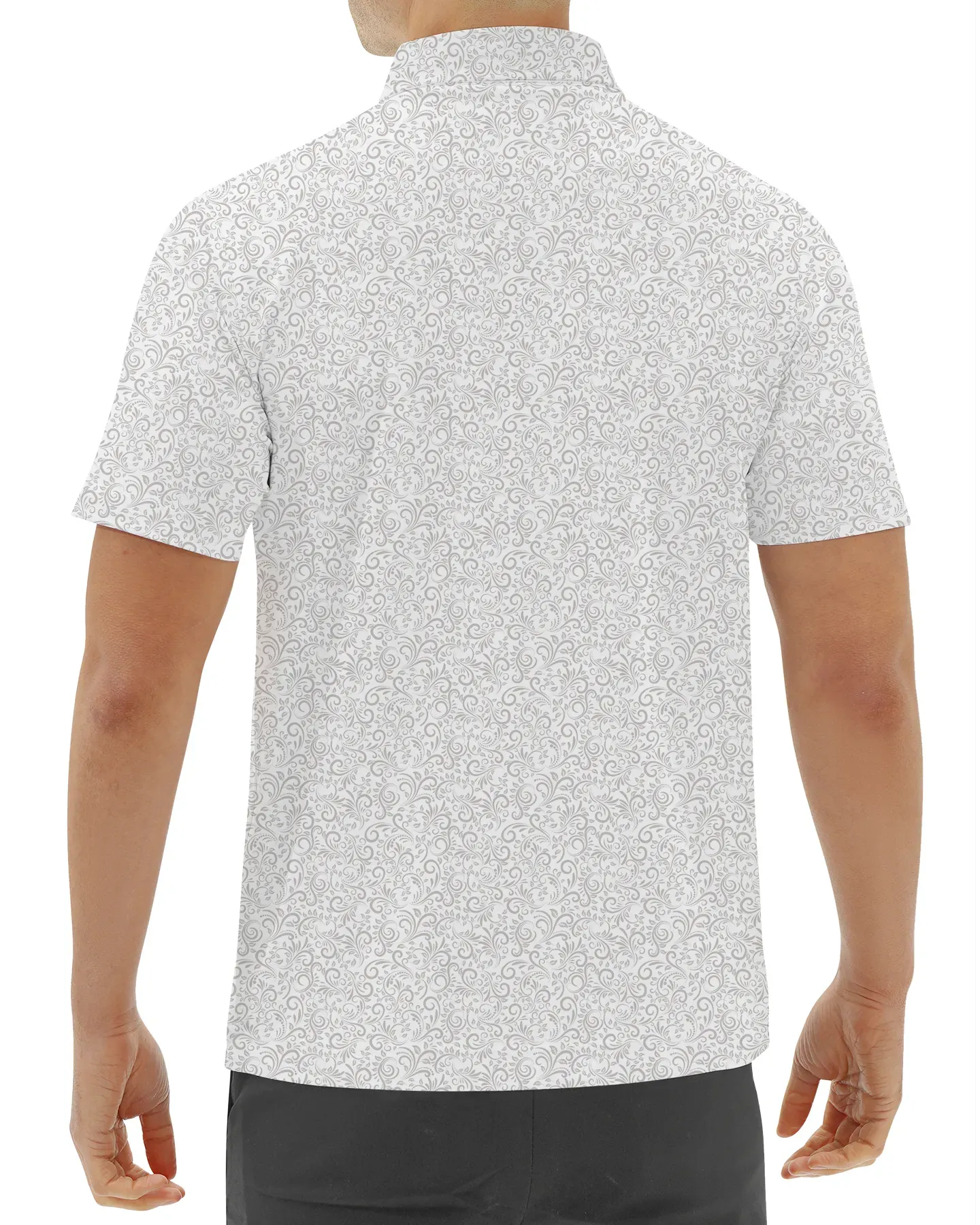Paisley Polo - Grey