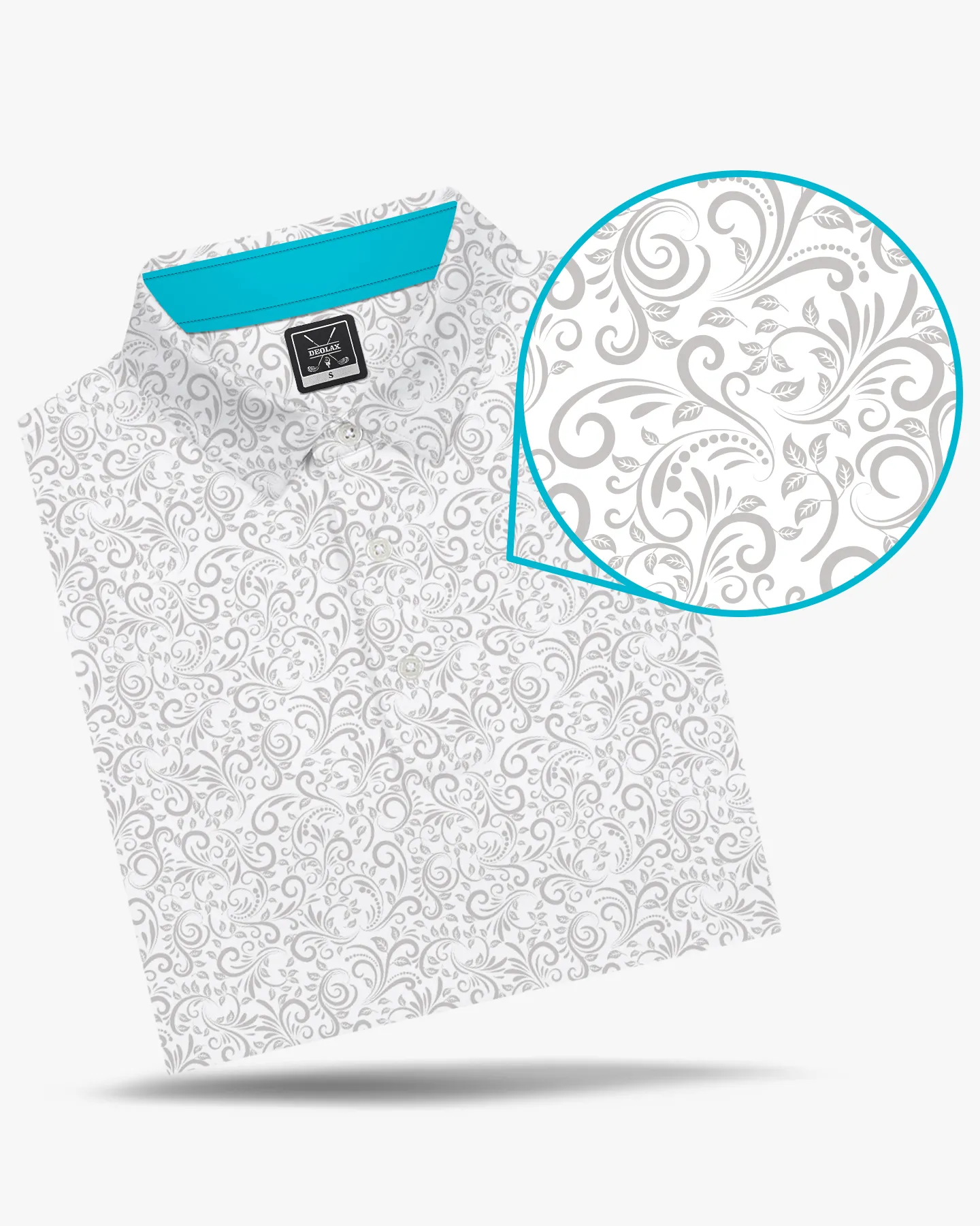 Paisley Polo - Grey