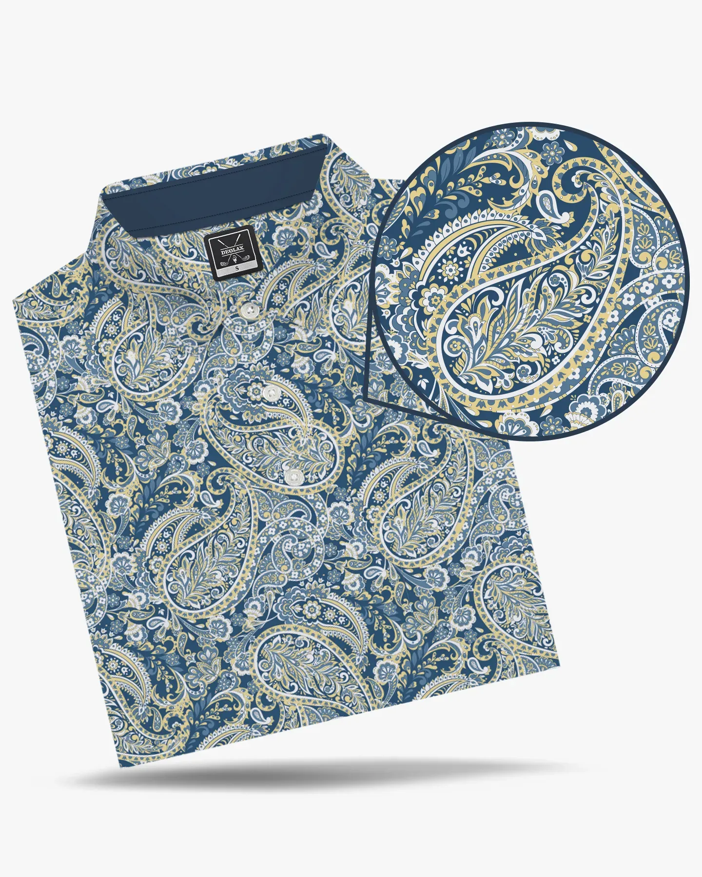 Paisley Print Polo - Deolax
