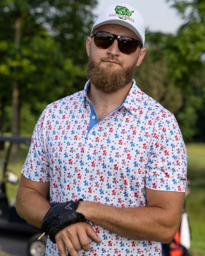 Patriotic Balloon Dog Polo