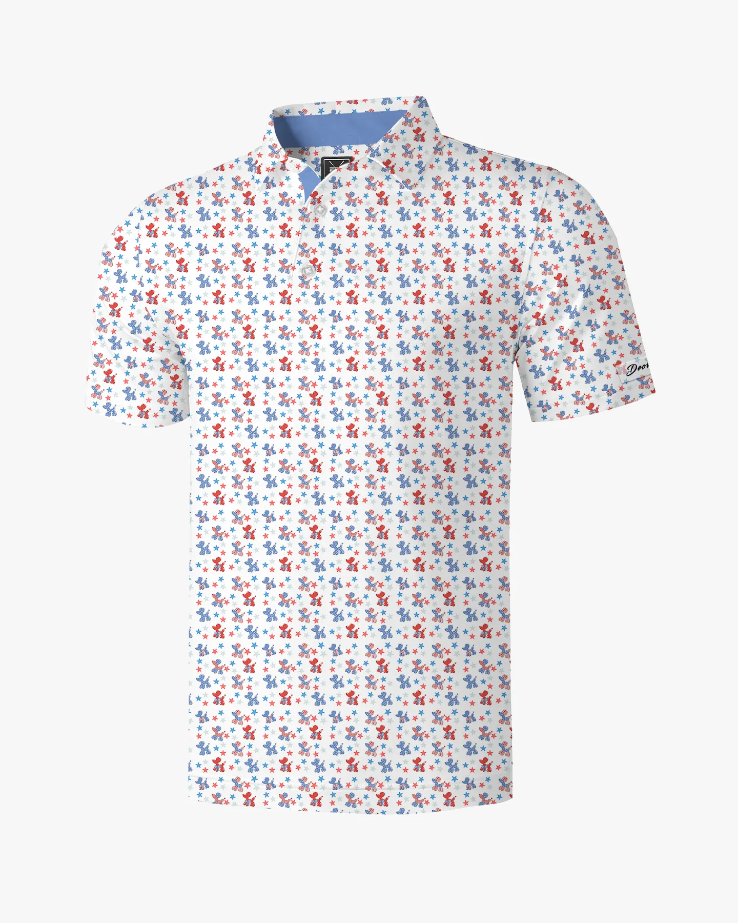 Patriotic Balloon Dog Polo - Deolax