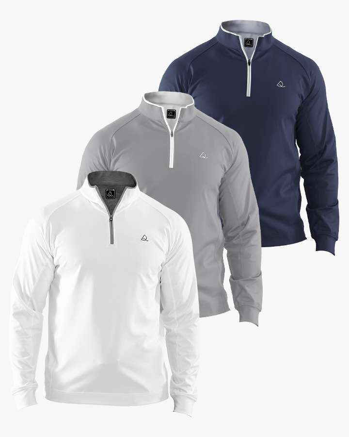 Performance Quarter Zip Pullover 3-Pack