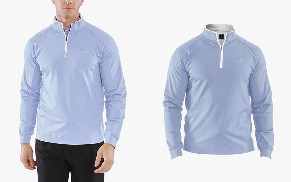 Sky Blue Performance Quarter-Zip Pullover