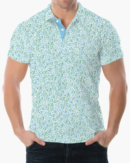 Petal Party Printed Polo - Deolax