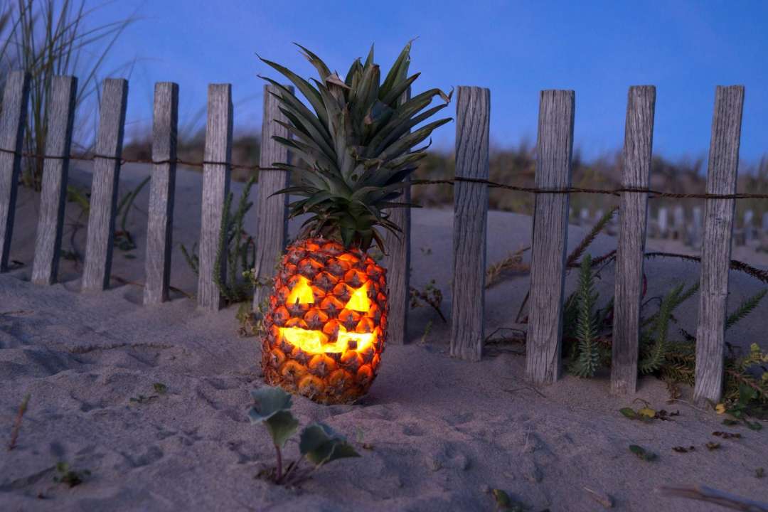 Pineapple version of Jack-O-Lantern