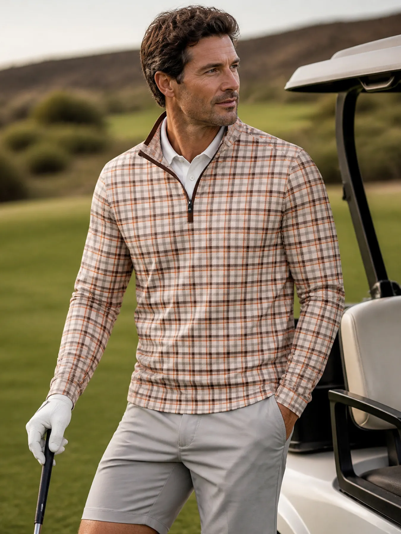 Pinehurst Check Quarter Zip