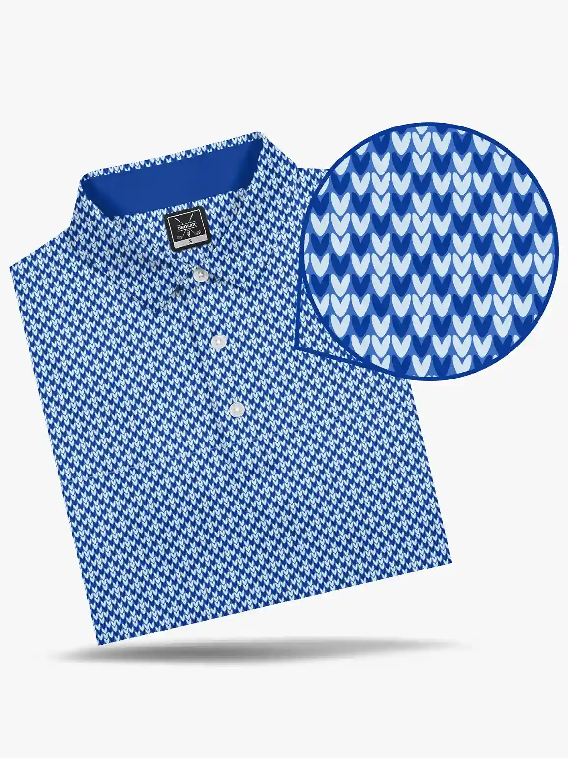 Pinehurst Matrix Blue Polo - Deolax
