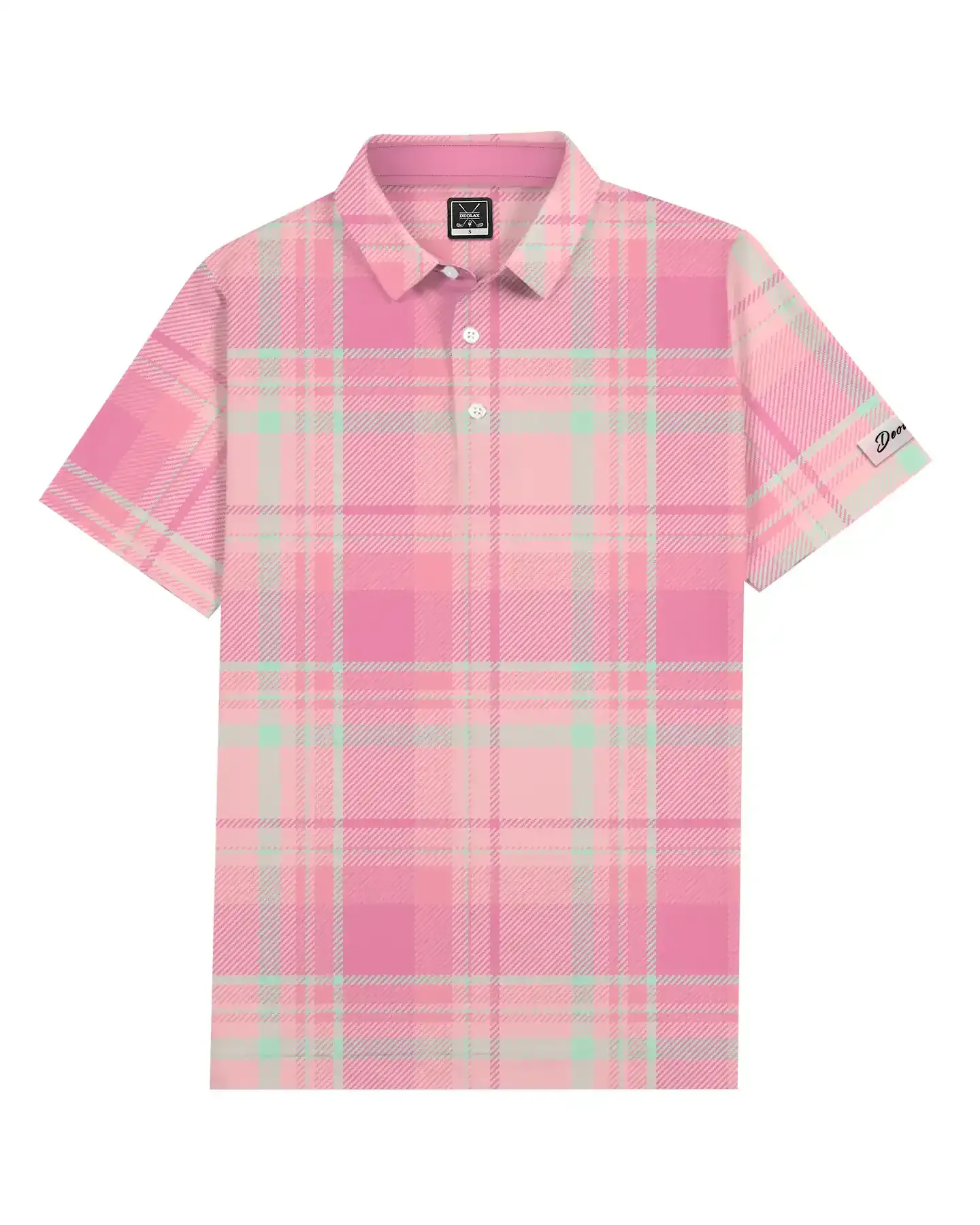Pink Checkered Polo - Deolax