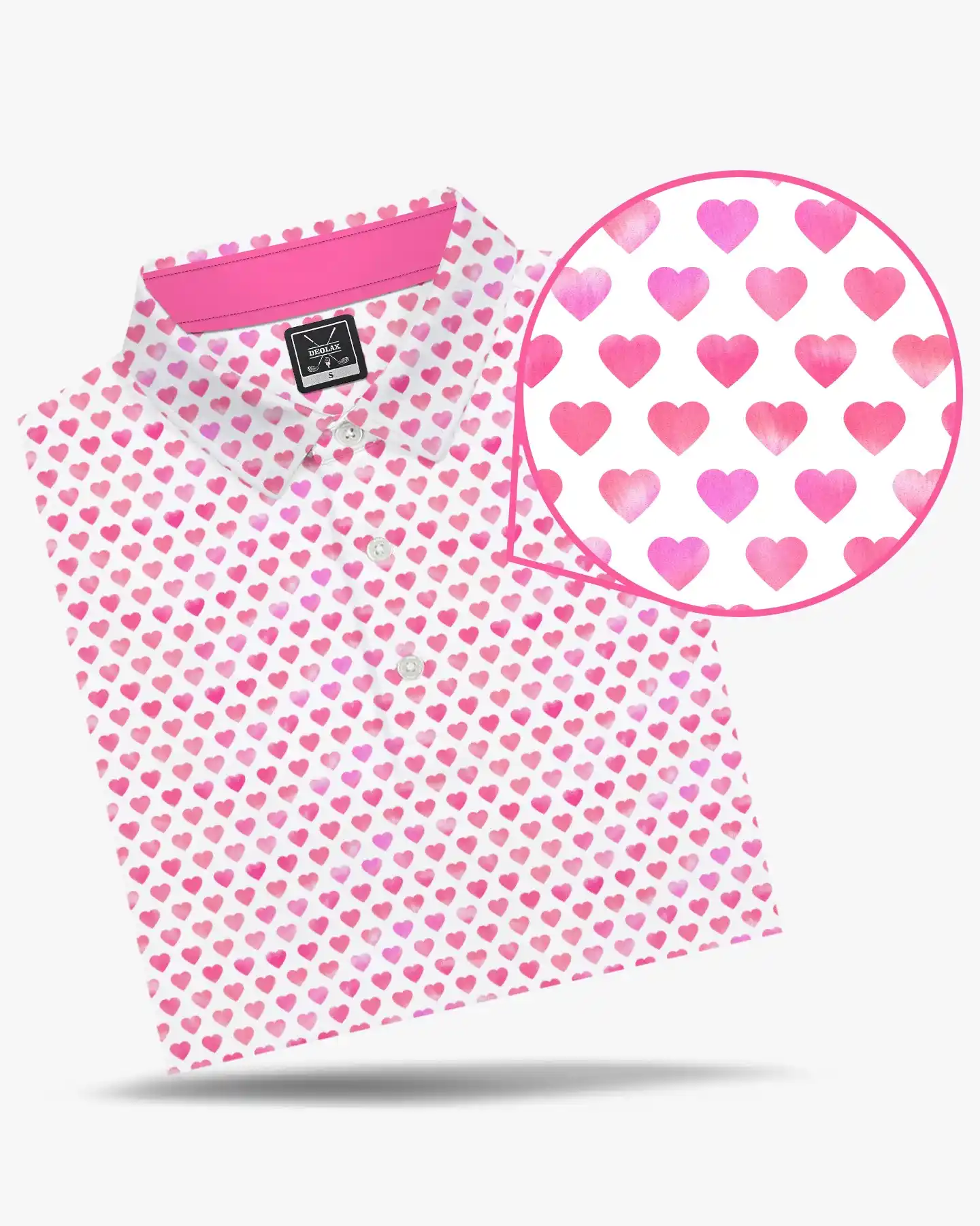 Pink Hearts Polo - Deolax