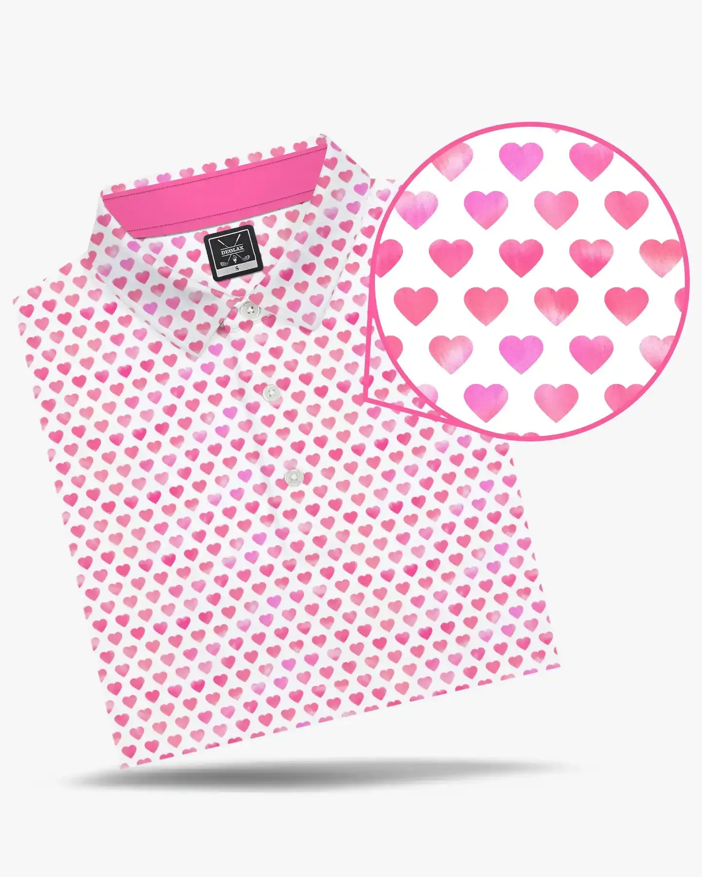Pink Hearts Polo - Deolax
