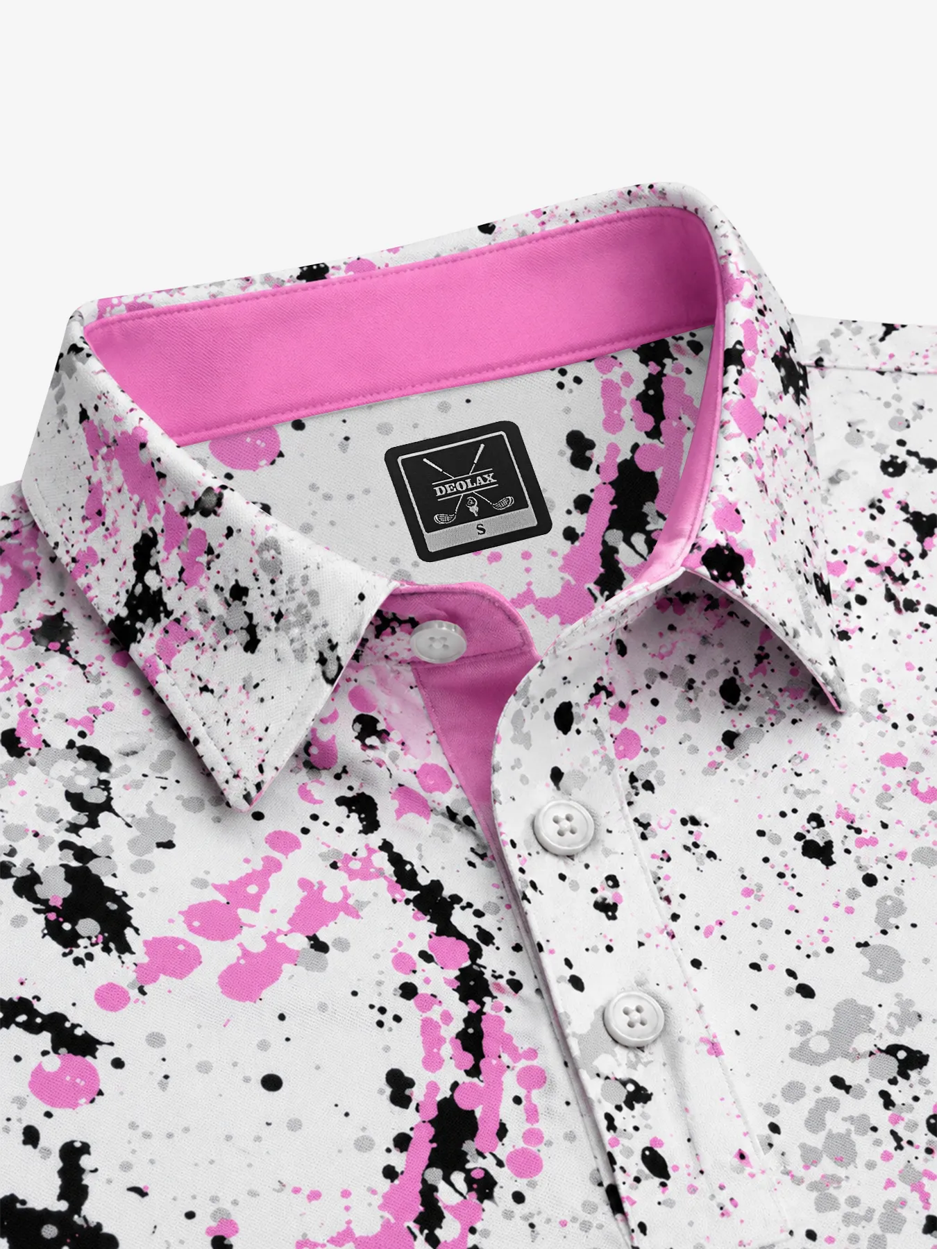 Pink Urban Splatter Polo