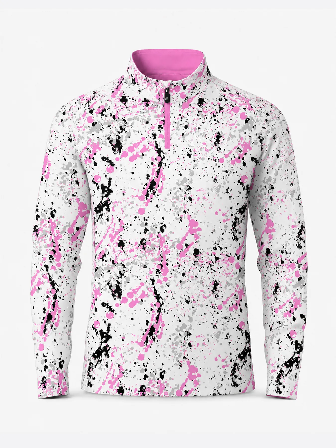 Pink Urban Splatter Quarter Zip