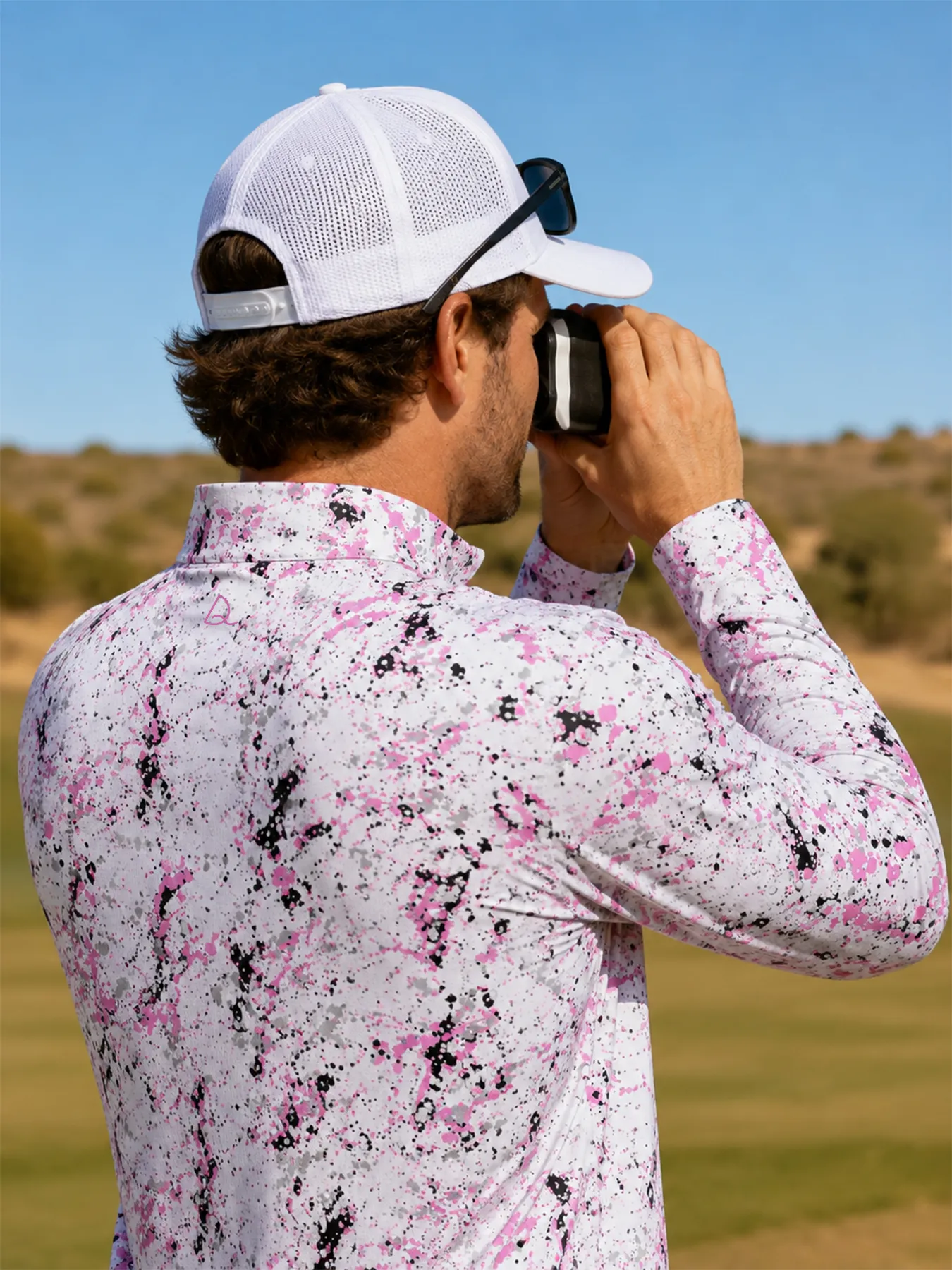 Pink Urban Splatter Quarter Zip