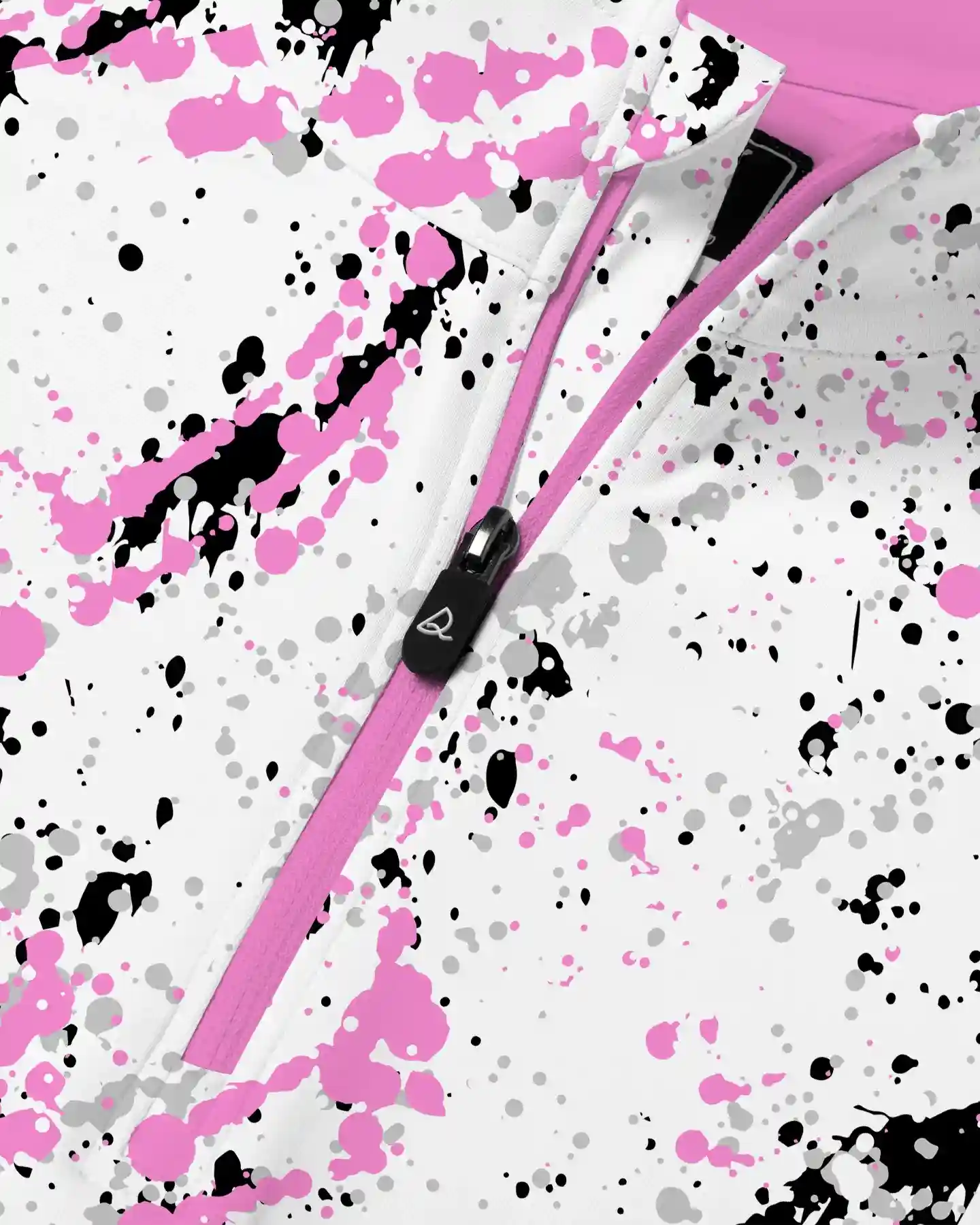 Pink Urban Splatter Quarter Zip - Deolax
