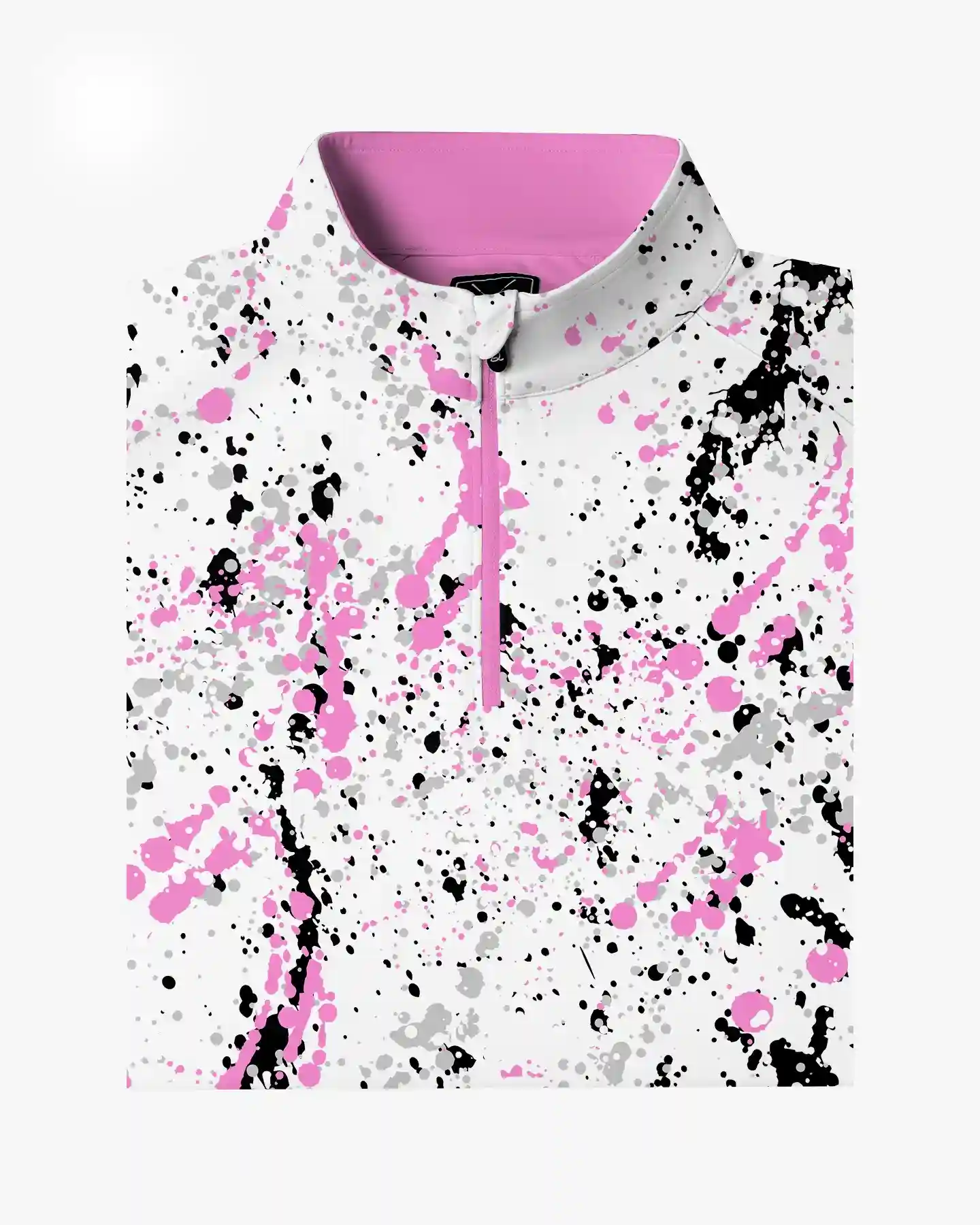 Pink Urban Splatter Quarter Zip - Deolax