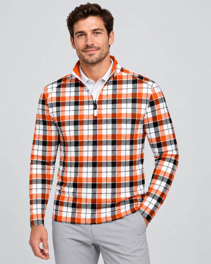Plaid Thanksgiving Quarter Zip