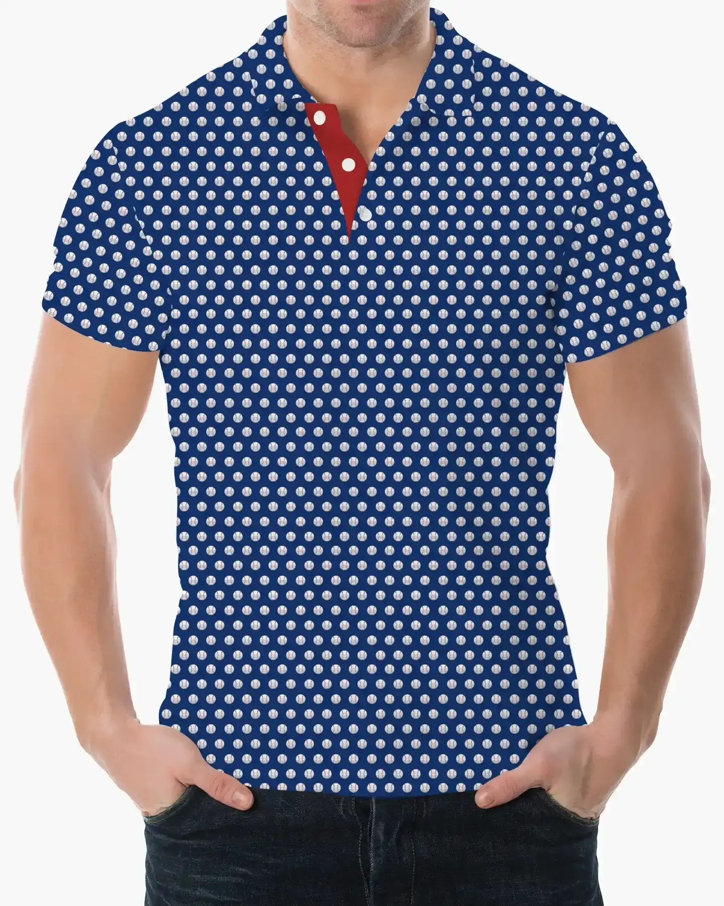 Pop Fly Baseball Polo - Deolax