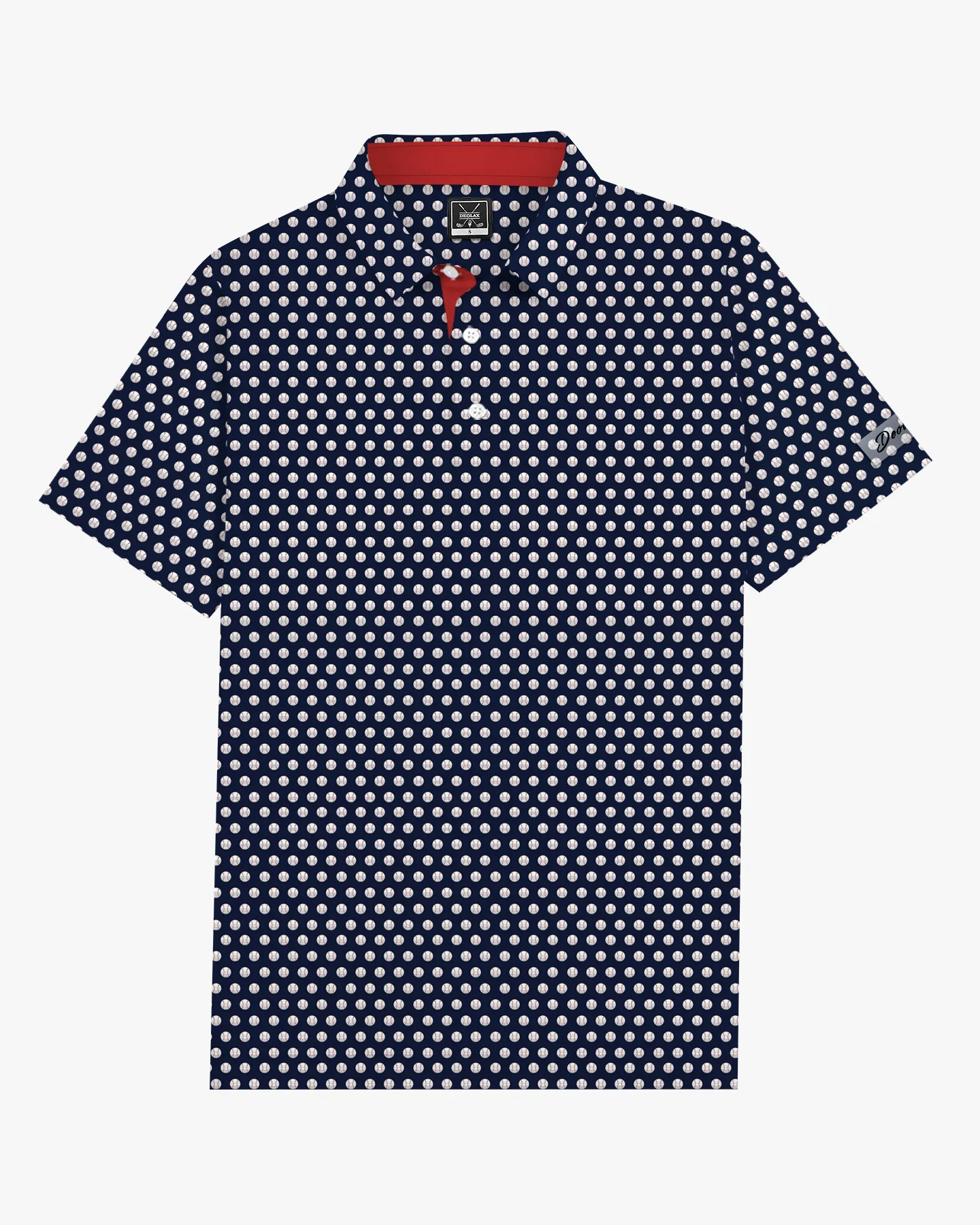 Pop Fly Navy Baseball Polo - Deolax