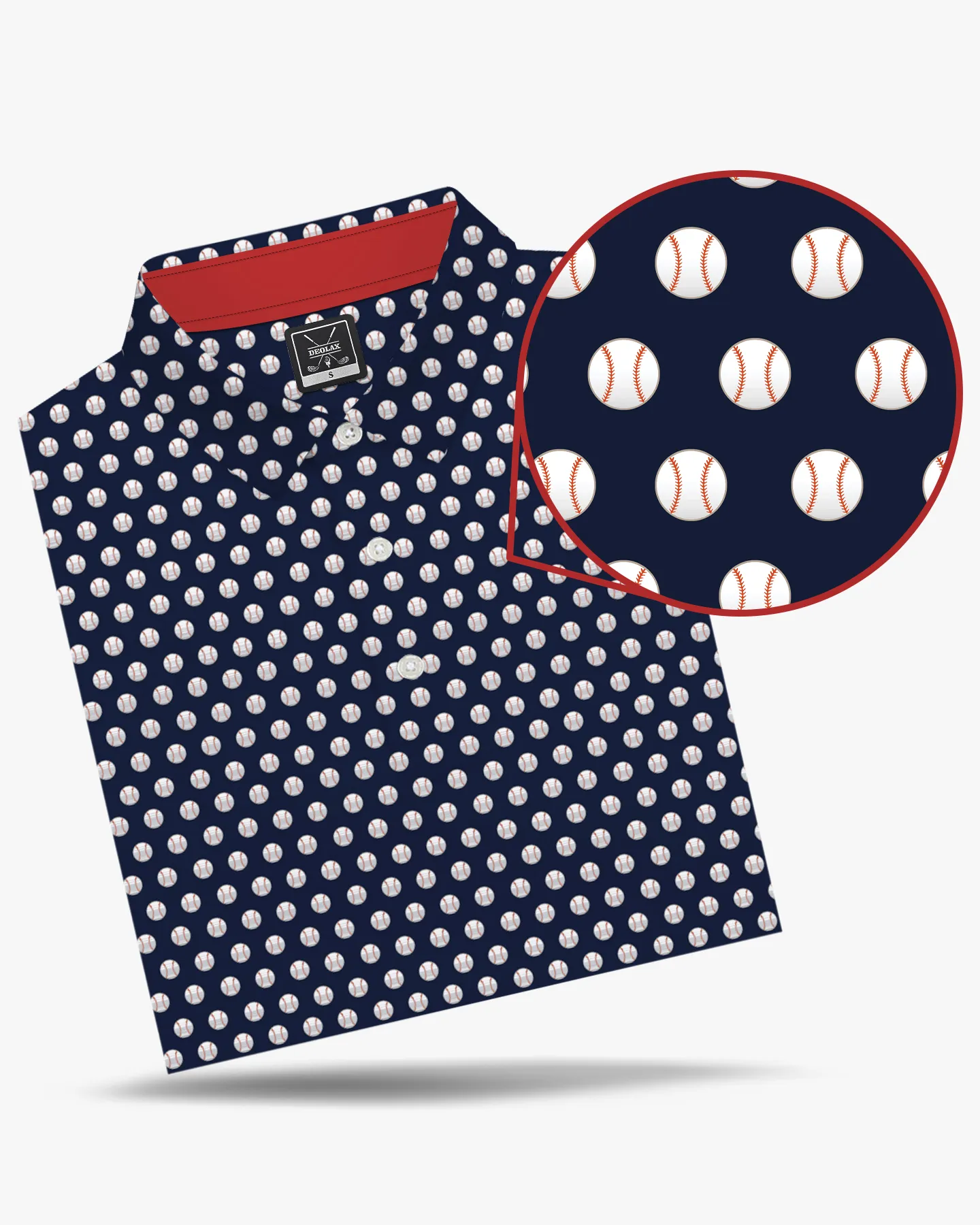 Pop Fly Navy Baseball Polo - Deolax